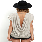 Women's Backless T Shirt