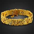 Men's Personalized Gold Geometric Bracelet