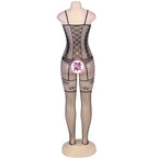 Women's Lingerie Jacquard Bodystocking Fishnet Tights