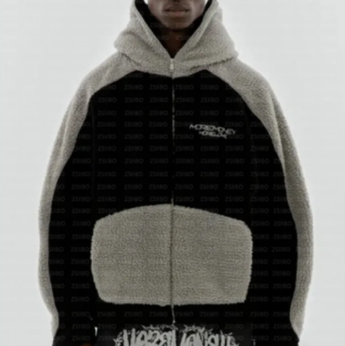 Lambswool Warm Hoodie Unisex Unisex Hoodie Unbranded Black L