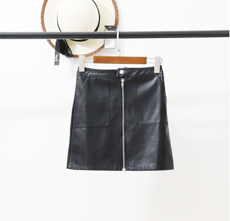 Women's Leather Mini Skirt