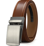 Men's No Holes Cowhide Leather Belt