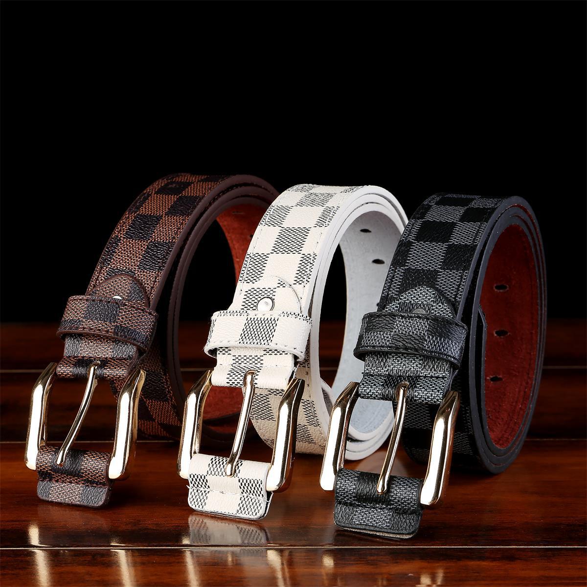 Men's Plaid Buckle Belt - Trendy Casual Design