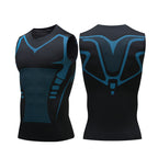 Men's Athletic Sleeveless Compression Tank Top for Sports