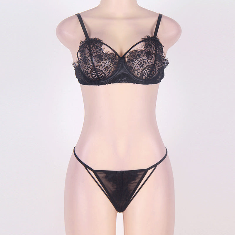Women's Lace Lingerie Set Women's Lingerie Unbranded Black S
