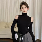 Women's Slim Long Sleeve Turtleneck T Shirt
