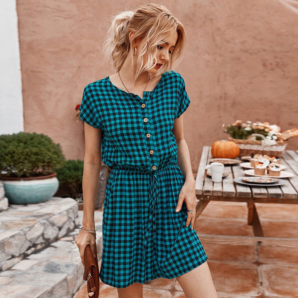 Women's Plaid Jumpsuit for Stylish Commuter Outfit