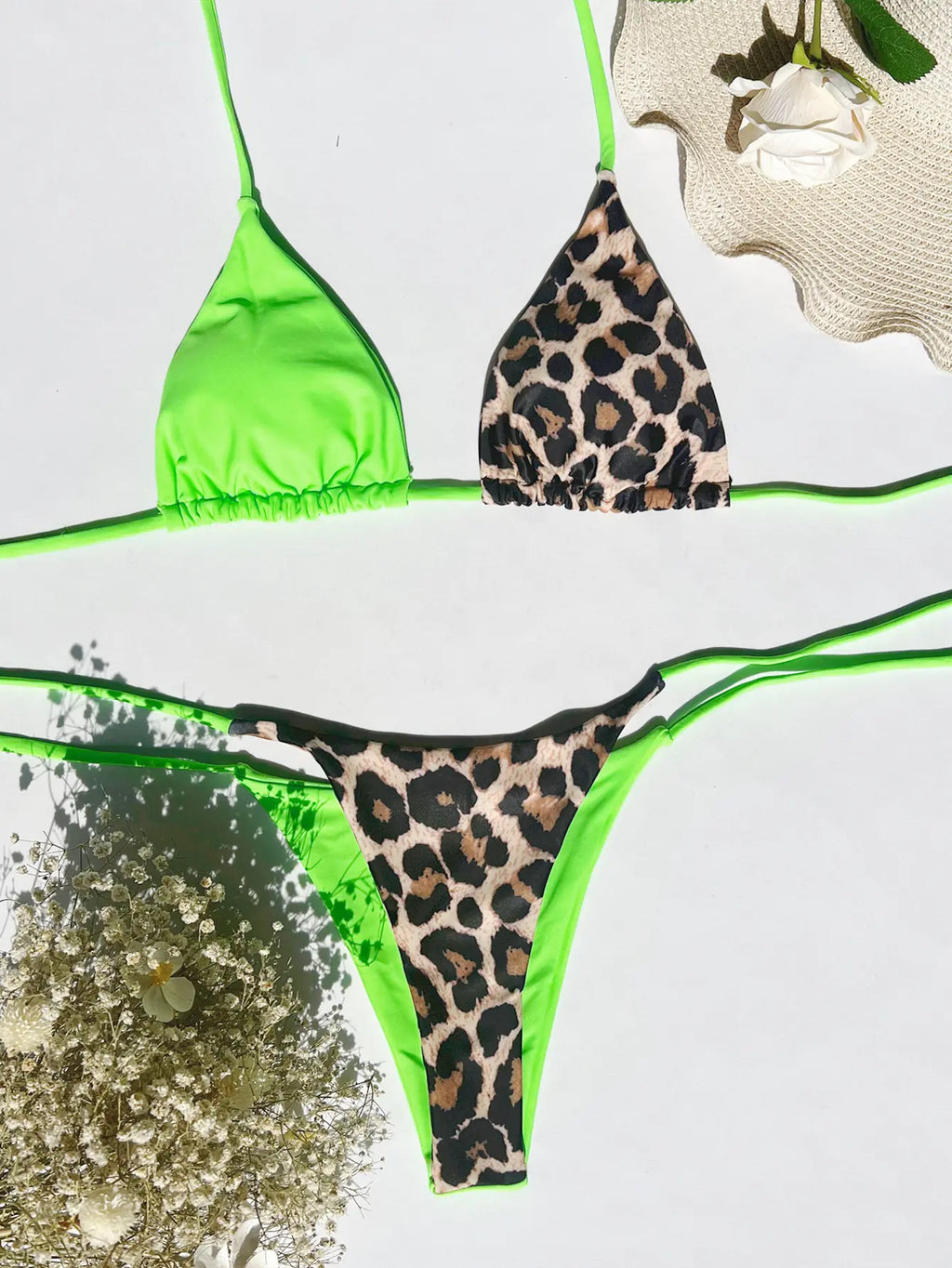 Women's Ellolace Leopard 2 Piece Bikini Set
