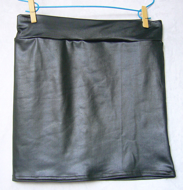 Women's Faux Leather Bodycon Mini Skirt Women's Skirt Unbranded Army Green One Size