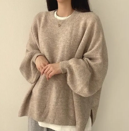 Women's Crew Neck Pullover Sweater Women's Knitwear & Sweaters Unbranded