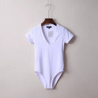 Women's Sexy Cross V Neck Slim Fit Short Jumpsuit for Women