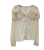 Women's High Waist Short Sleeve Denim Shirt