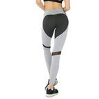 Women's Mesh Panel Yoga Leggings for Activewear (Model 3054)