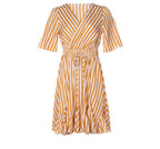 Women's Striped Patchwork Dress