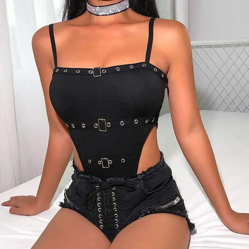 Lingerie Leather Erotic Bodysuit Main image