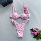 Women's Shiny Push Up Bikini Set