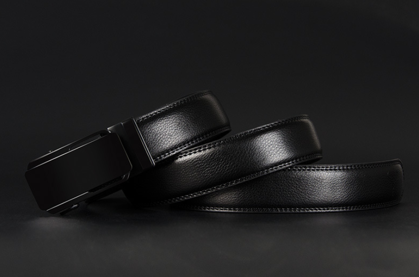 Men's Genuine Leather Automatic Buckle Belt