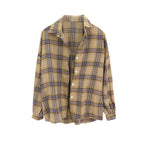 Women's Lightweight Long Sleeve Plaid Shirt