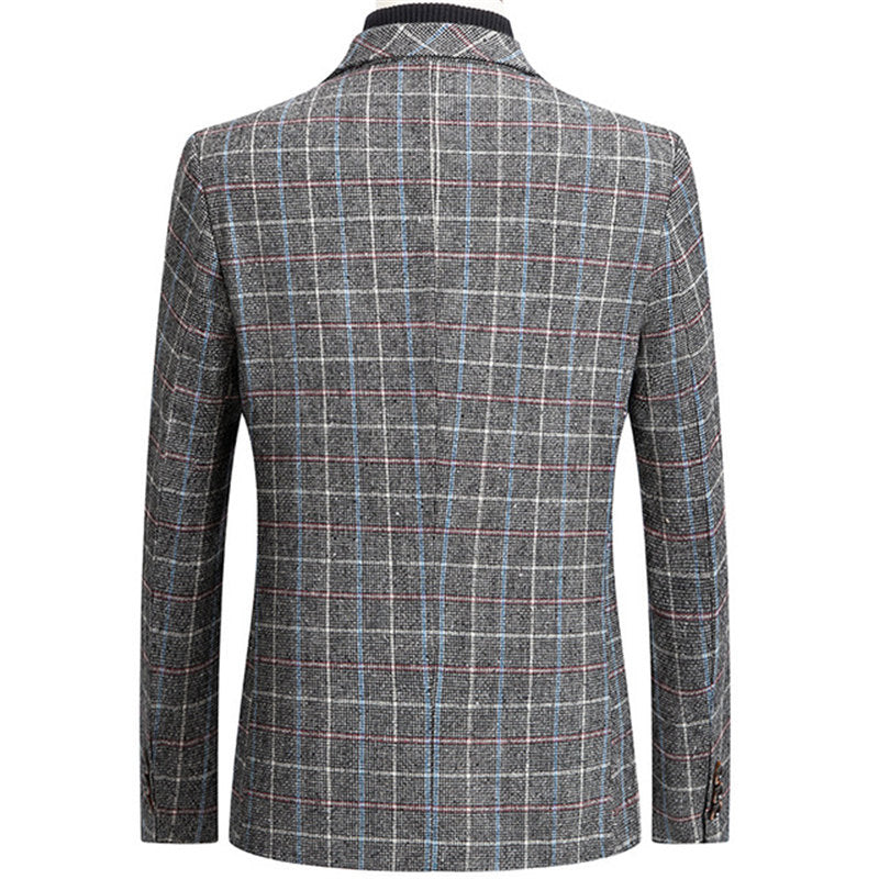 Men's Business Suit for Spring and Autumn Wear