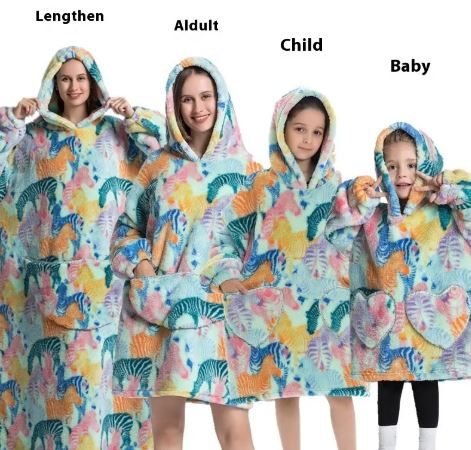 Lazy Blanket Hoodie Unisex Hoodie Unbranded