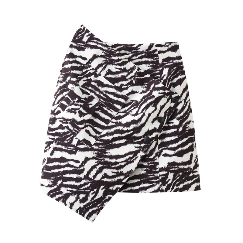 Women's Striped Midi Skirt