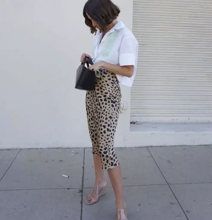 Women's Leopard Print Skirt