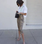 Women's Leopard Print Skirt