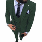 Men's Three-Piece Suit Set for Business and Weddings