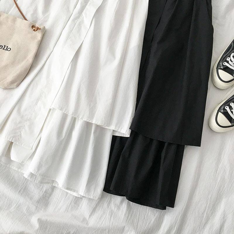 Women's Solid Color A Line High Waist Skirt