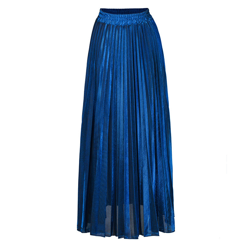 Women's Pleated Maxi Skirt