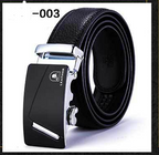 Men's Smooth Automatic Buckle Genuine Leather Belt