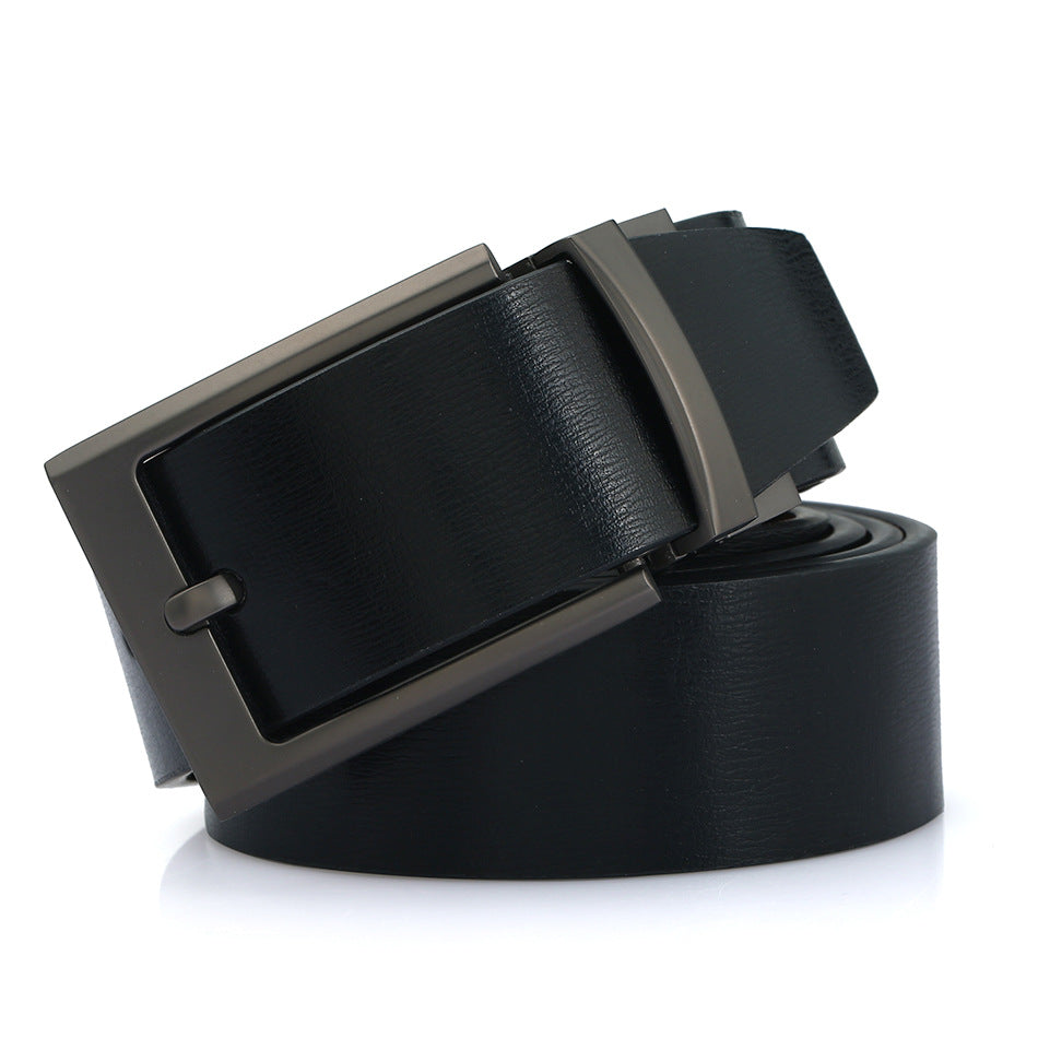 Men's Casual Leather Belt with Pin Holes