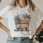 Women's 90s Graphic Smile Letter T Shirt