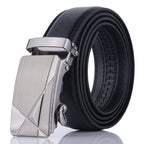 Men's Versatile PU Leather Automatic Buckle Belt