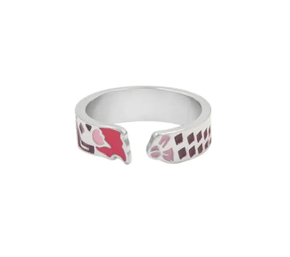 Impression Ring Anime Pattern Unisex