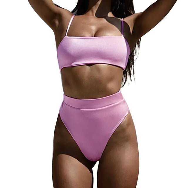 Women's Brazilian Ribbed Bikini Set