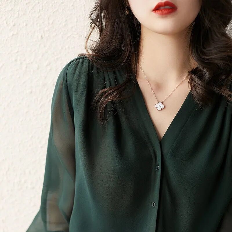 Women's Loose Chiffon Shirt