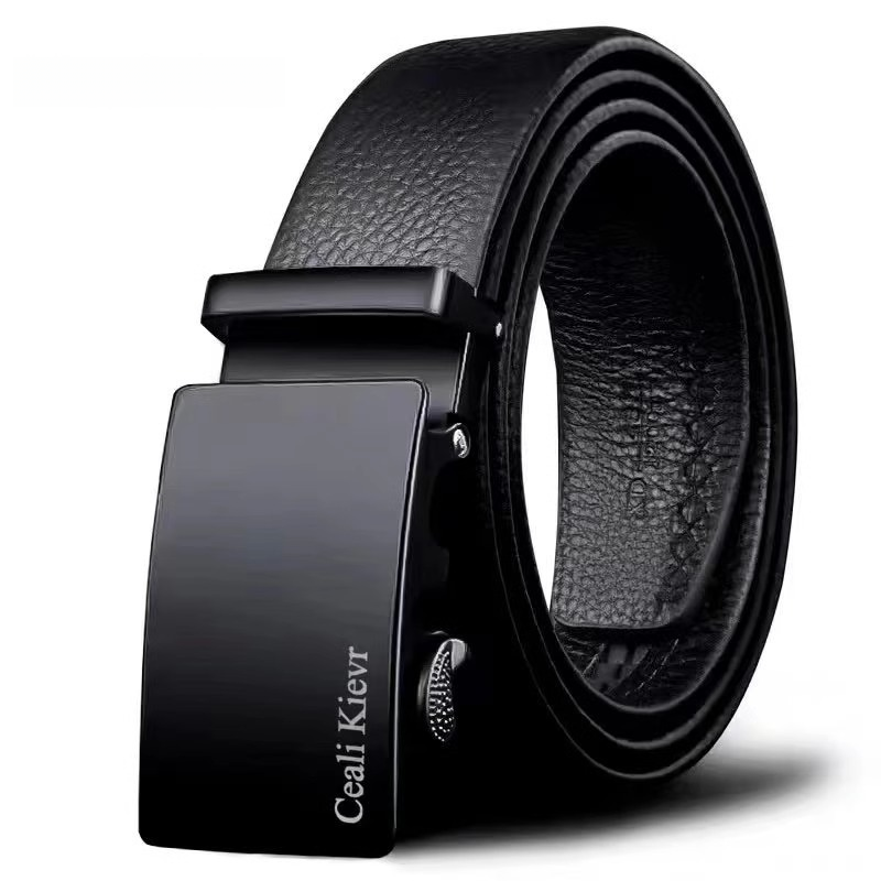 Men's Automatic Buckle Kangaroo Leather Belt