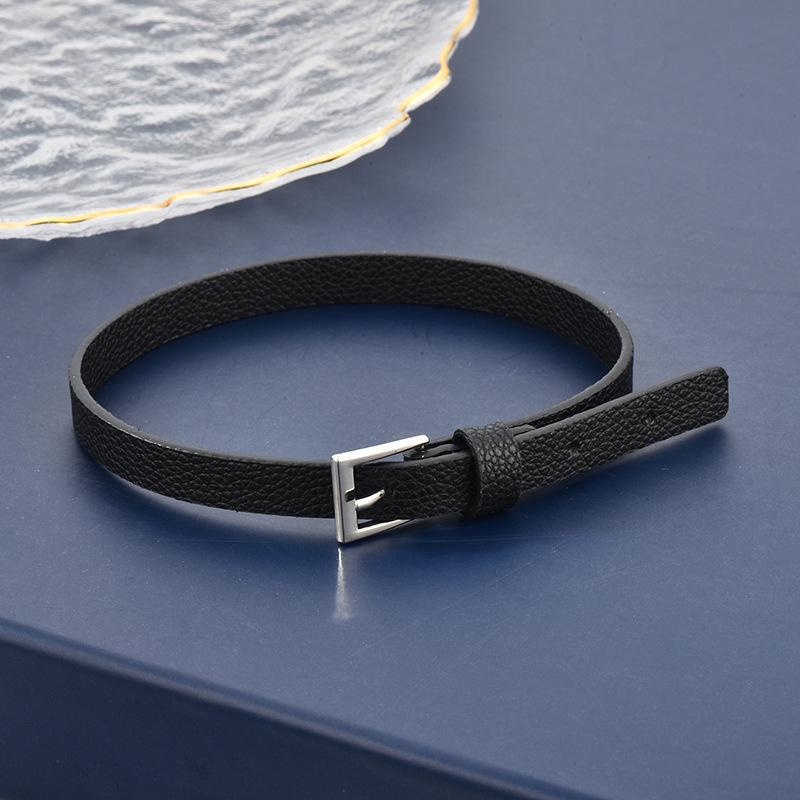 Vintage Street Style Denim Choker with Buckle Design