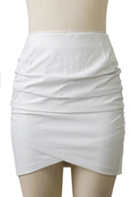 Women's Bodycon Midi Leather Skirt