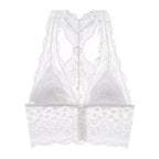Women's Lace Wireless Front Closure Bra Lingerie Women's Bras Unbranded White S