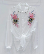 Women's 3D Floral Sunscreen Shirt