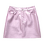 Women's Metallic Color A-Line Mini Skirt