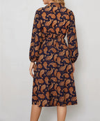 Women's Floral Long Sleeved Casual Shirt Dress Women's Dresses Unbranded