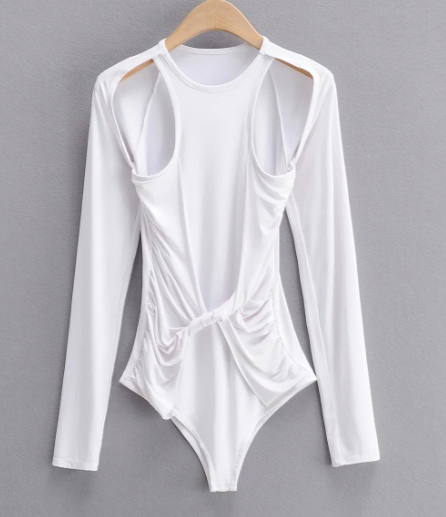 Women's Cutout Long Sleeve T Shirt