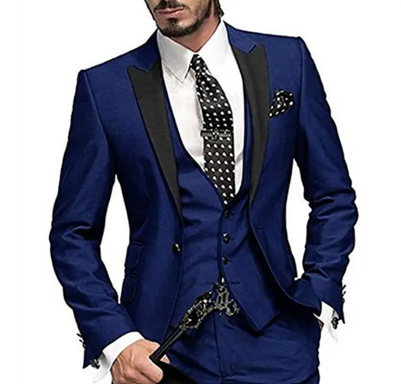 Men's Three-Piece Wedding Suit Secondary image