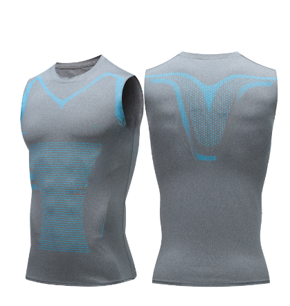 Men's Athletic Sleeveless Compression Tank Top for Sports