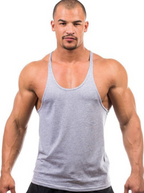 Men's Cotton Fitness Training Tank Top - No Print Men's Tank Top Unbranded Grey M