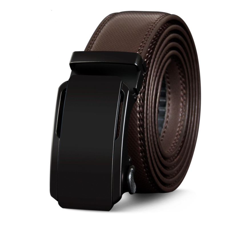 Men's Genuine Leather Automatic Buckle Belt