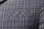 Men's Stylish Casual Plaid Suit Jacket Men's Coats Unbranded